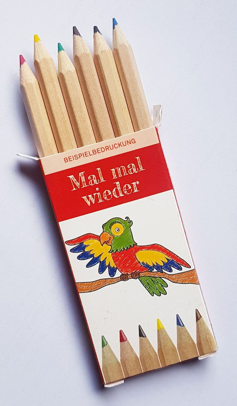 Kleine Buntstifte als Werbeartikel